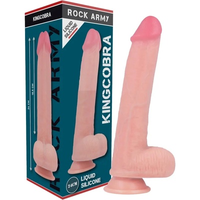 ROCKARMY LIQUID SILICONE PREMIUM KINGCOBRA REALISTIC 24CM