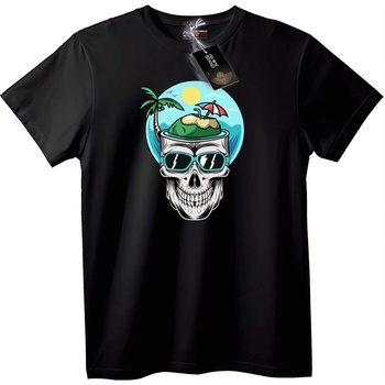 NOONEBRAND Тениска Плажен Череп - 2XL, White