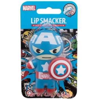 Lip Smacker Marvel Captain America Red, White & Blue-Berry балсам за устни с аромат на плодове 4 g