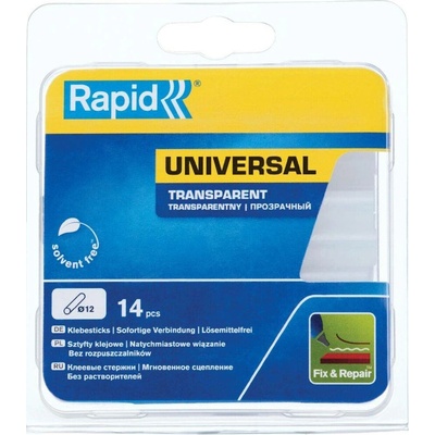 Rapid Lepicí patrona Universal, ø 12 × 94 mm, 14 ks, transparentní 40107946