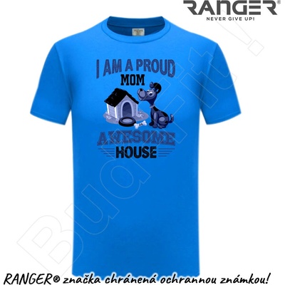 Ranger tričko motív Awesome House modrá