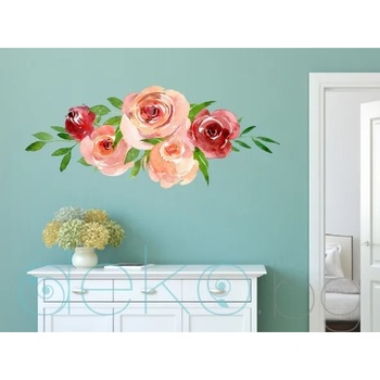 Image 1 of Букет Рози - стикер с ефект на акварелна рисунка (3188)