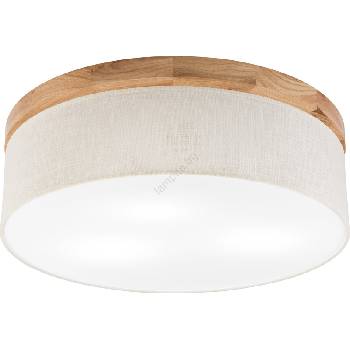 Brilagi - LED Плафон BELLADONNA 3xE27/15W/230V Ø 50 см кремав/дъб (BG1358)