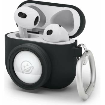 elago Защитен калъф Elago AirPods 3 Snapshot Silicone Case, за Apple AirPods 3, силиконов, с карабинер, черен (EAP3AT1-BK)