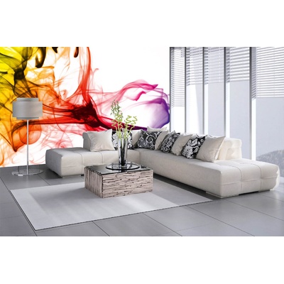 DIMEX ART Самозалепваща се флизелинова фототапета топъл цветен дим 375 x 250 см
