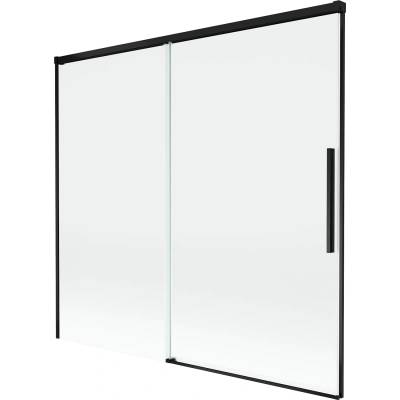 Mexen Rox Душ параван 2-крилен, плъзгащ се 170 x 150 cm, прозрачен, черен (8C9-170-001-70-00)