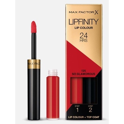 Max Factor Lipfinity 24HRS dlouhotrvající rtěnka s balzámem 125 So Glamorous 4,2 g