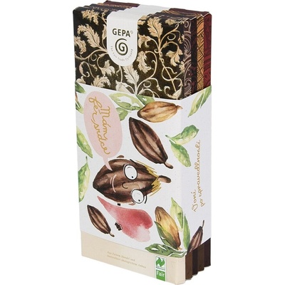 Gepa darčeková sada čokolád Mám fér srdce, 500 g