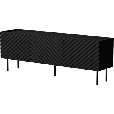 Cama MEBLE Cama LUCCA 3D ТВ шкаф 165x40x59 черен (5903815011276)