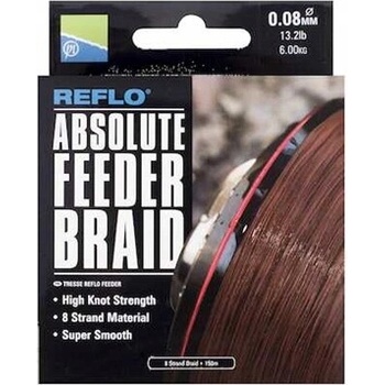 Preston šnúra Absolute Feeder Braid 150m 0,10mm 7,2kg