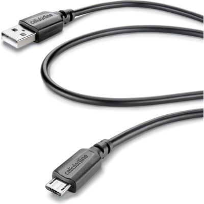 Cellularline Кабел Cellularline - 4130, USB-A/Micro USB, 1.15 m, черен (4130)