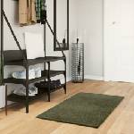 vidaXL Килим HUARTE с къс косъм, мек и миещ се, горско зелен 60x110 см (375089)