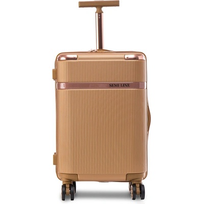 Semi Line Самолетен куфар за ръчен багаж Semi Line T5667-2 Златист (T5667-2)