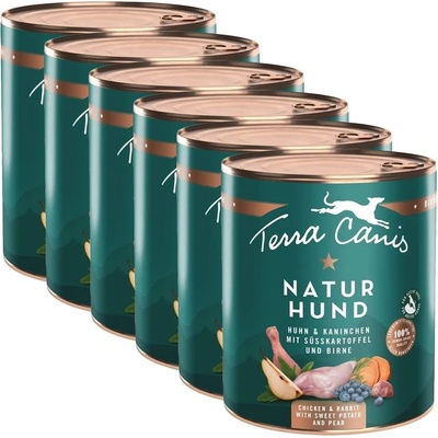 Terra Canis Naturhund Пиле и Заек 6 x 800 г