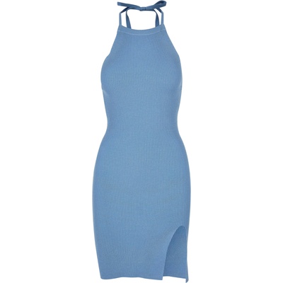 Urban Classics Плетена рокля синьо, размер 5XL