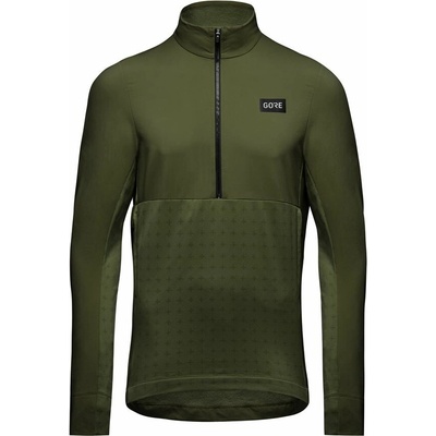 Gore TrailKPR Hybrid 1/2-Zip Mens utility green