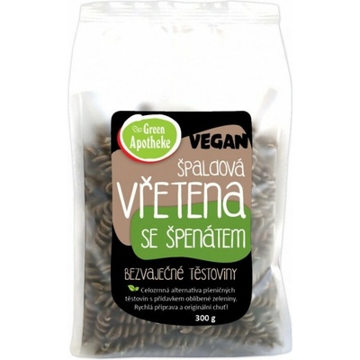 Green Apotheke Špaldové cestoviny vretená so špenátom 300 g