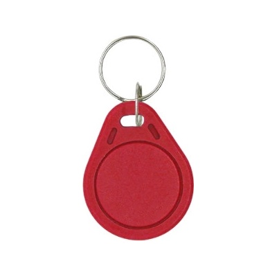RFID Unique čip, přívěsek na klíče, 125 kHz, červený