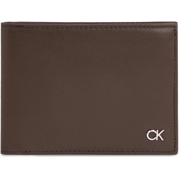 Calvin Klein Голям мъжки портфейл Calvin Klein Metal Ck K50K511689 Dark Brown Slg BAW (Metal Ck K50K511689)