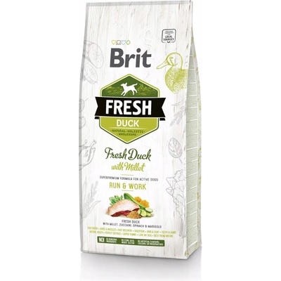 Brit Fresh Duck with Millet Adult Run & Work 12 kg
