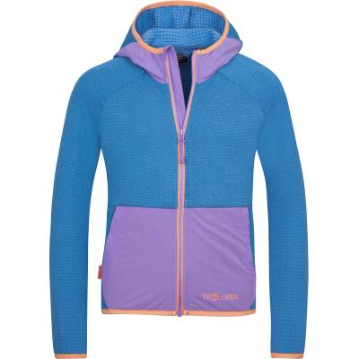 TROLLKIDS Детско поларено яке Trollkids Girl's Holmedal Jacket Fleece jacket - Cornflower / Violet Sorbet - размер 128 (EU) (703-6745-0217)