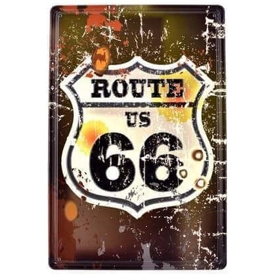 Ceduľa Route 66 - Since 1926 Vintage style 30cm x 20cm Plechová tabuľa