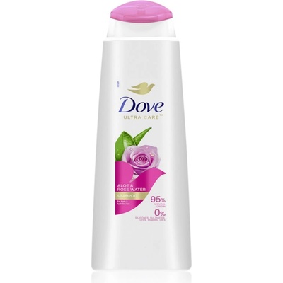 Dove Aloe & Rose Water шампоан за хидратация и блясък 400ml