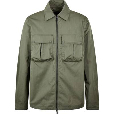 BELSTAFF Риза с дълъг ръкав BELSTAFF Men's Stride Zip Collar Long Sleeve Overshirt - Surplus Green