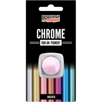 Zalešťovací pigmentový pudr CHROM efekt 0,5g MAGENTA