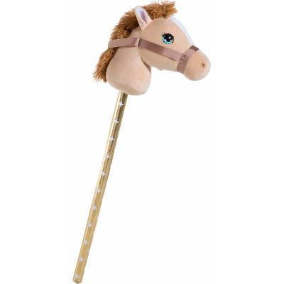 HEUNEC Детска играчка Heunec - Плюшен кон на пръчка, бежов, 75 cm (741676)