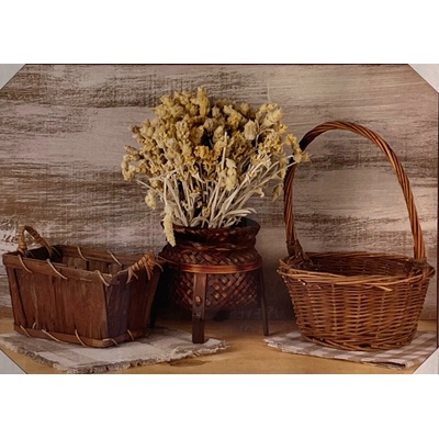 Bondecor Obraz "Košíčky" - tisk na papír na MDF desku, 70 x 50cm