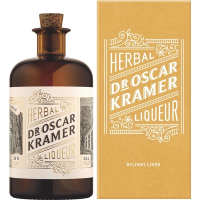Dr. Kramer bylinný likér 36% 0,5 l (kartón)