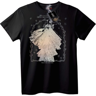 NOONEBRAND Тениска Звездна рокля - 6XL, Black