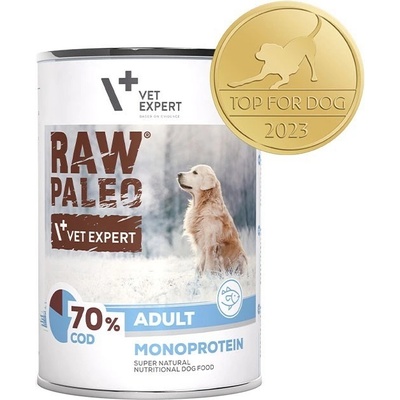 VetExpert Raw Paleo Adult Treska 400 g