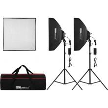 Phototools 2x Daylight GDL 60x60cm, trvalé LED svetlo 5600K