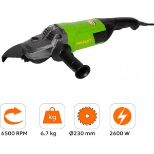 PRO-CRAFT PW2600 (6983) Ъглошлайф