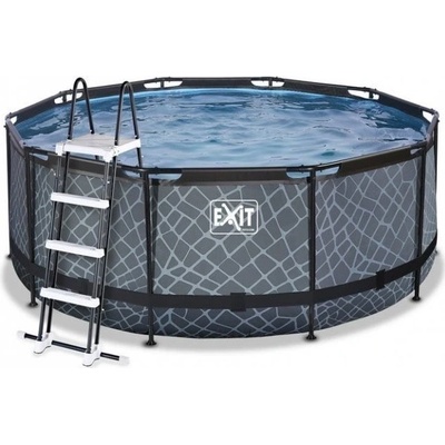 Exit Toys Frame Pool s kartušovou filtrací 360 x 122cm Stone Grey