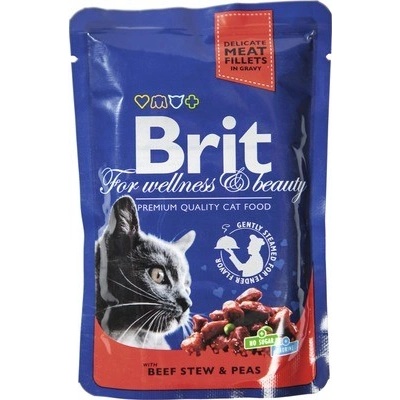 Brit Premium cat beef & peas 100 g