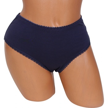 Дълбока тъмносиня бикина с дантела