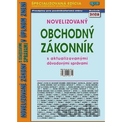 Novelizovaný obchodný zákonník 3/2023