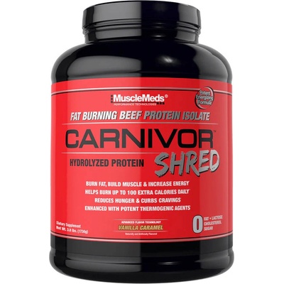 MuscleMeds Carnivor Shred 100 Beef Protein + Fat Burn 1736 g