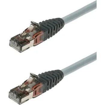 Brand-Rex Пач кабел Brand-Rex, 2m, S/FTP, Cat. 6a, RJ45 - RJ45, сив (AC6PCG020-888H)