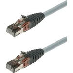 Brand-Rex Пач кабел Brand-Rex, 2m, S/FTP, Cat. 6a, RJ45 - RJ45, сив (AC6PCG020-888H)