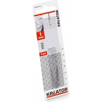 KREATOR 3ks HSS vrták do kovu 1x34 mm