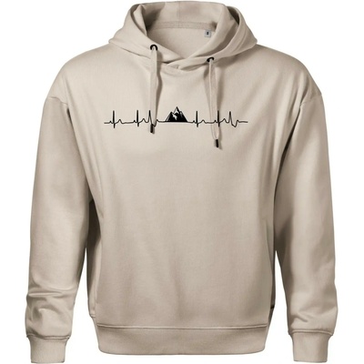 Hory EKG Oversized Moon kratší + širší ledově šedá