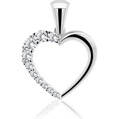 Brilio Silver Romantický stříbrný přívěsek se zirkony PT42W