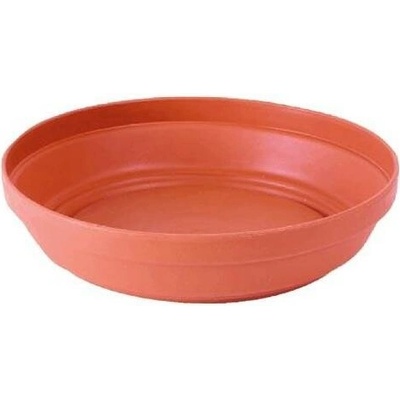 PROSPERPLAST Miska pod kvetináč GLINKA 22, imitácia hlinenej misky, terakota