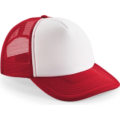 Beechfield B645B 5 panelová sieťovaná classic red white