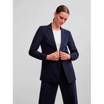 PIECES Сако Pieces Bossy Loose Fit blazer - Blue (Sky Captain / Aop Pinstripe)