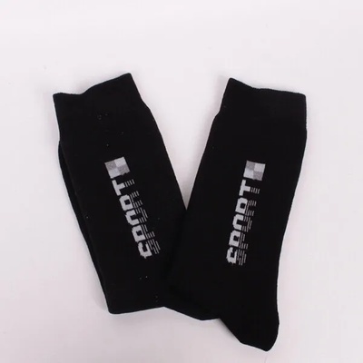 Мъжки термо чорапи в черен цвят с надпис- Спорт